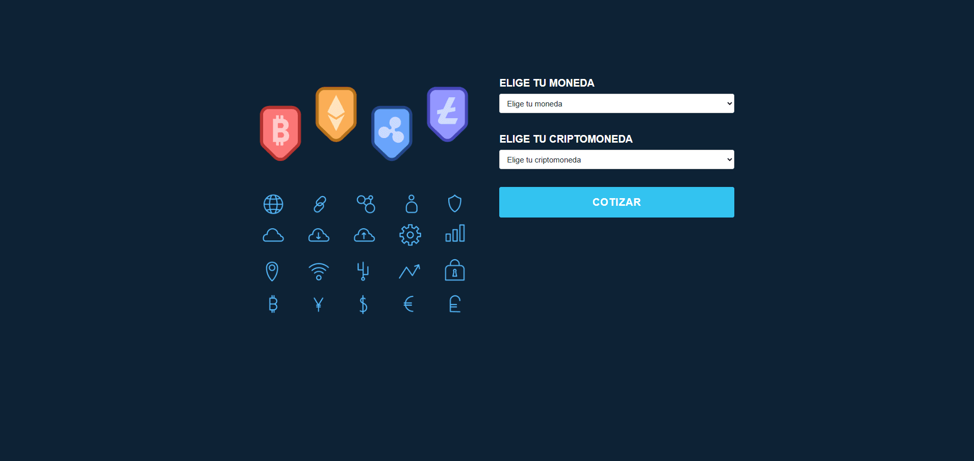 Cotizador de Criptomonedas